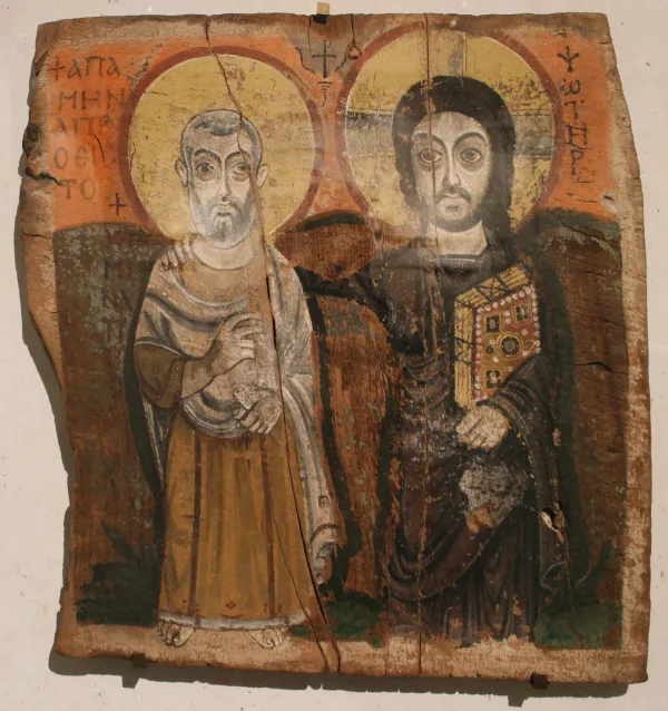 Christ and Abbot Mena