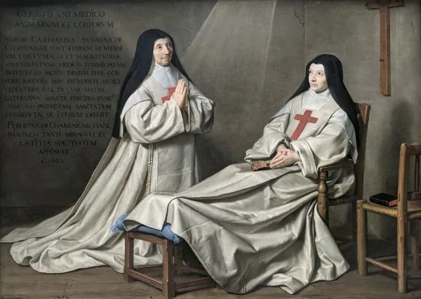 Mother Catherine-Agnès Arnault and Sister Catherine de Sainte Suzanne de Champaigne