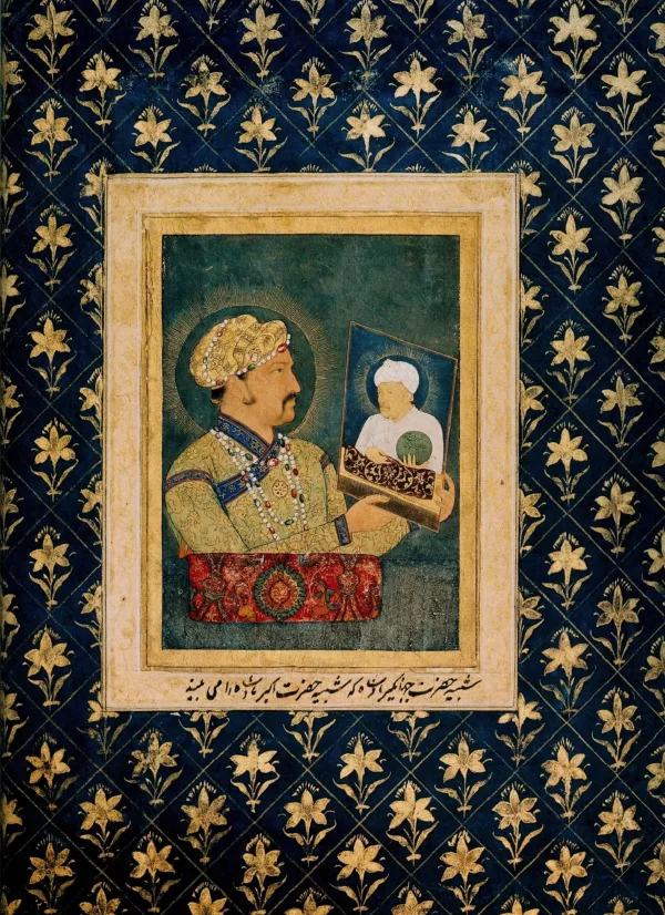 Jahangir with a Portrait of Akbar
