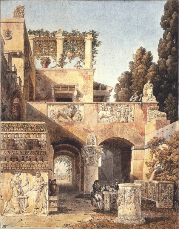View of a Roman house